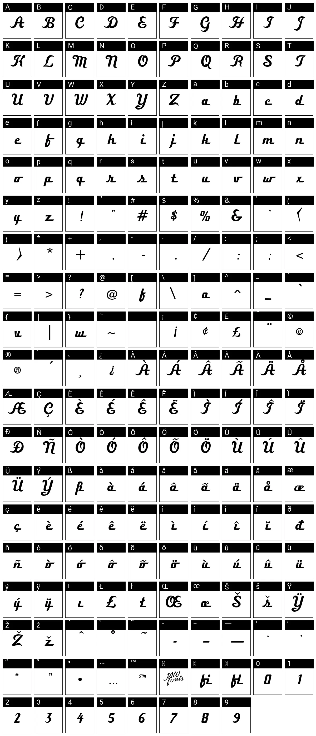 Boxer Script JF Regular Font Download - Free for Personal Use