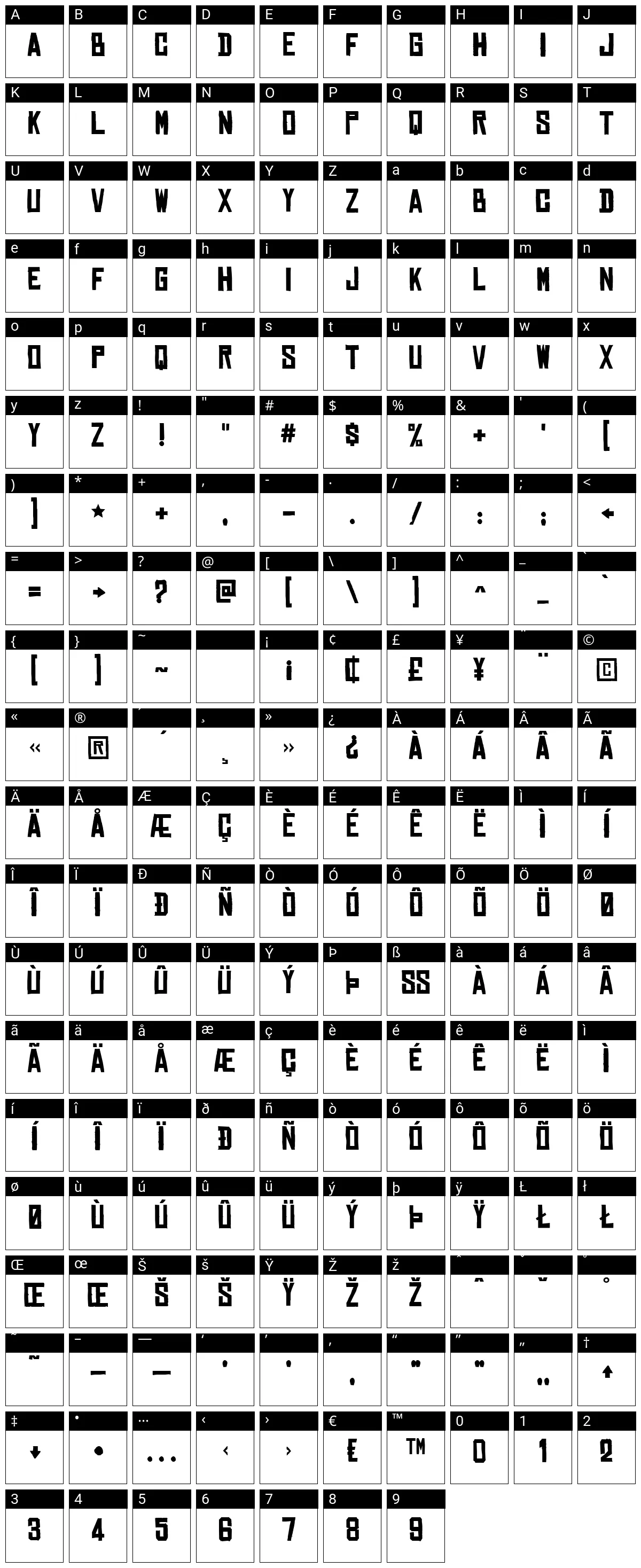 Download Chinese Rocks Bold Font for Free | fontfreedownload.com