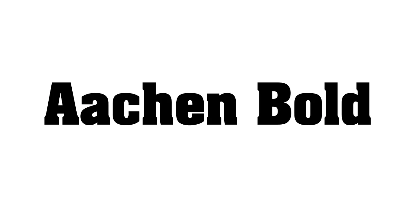 Aachen Bold Font Preview