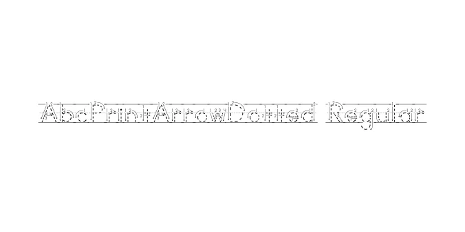 AbcPrintArrowDotted Regular Font Preview