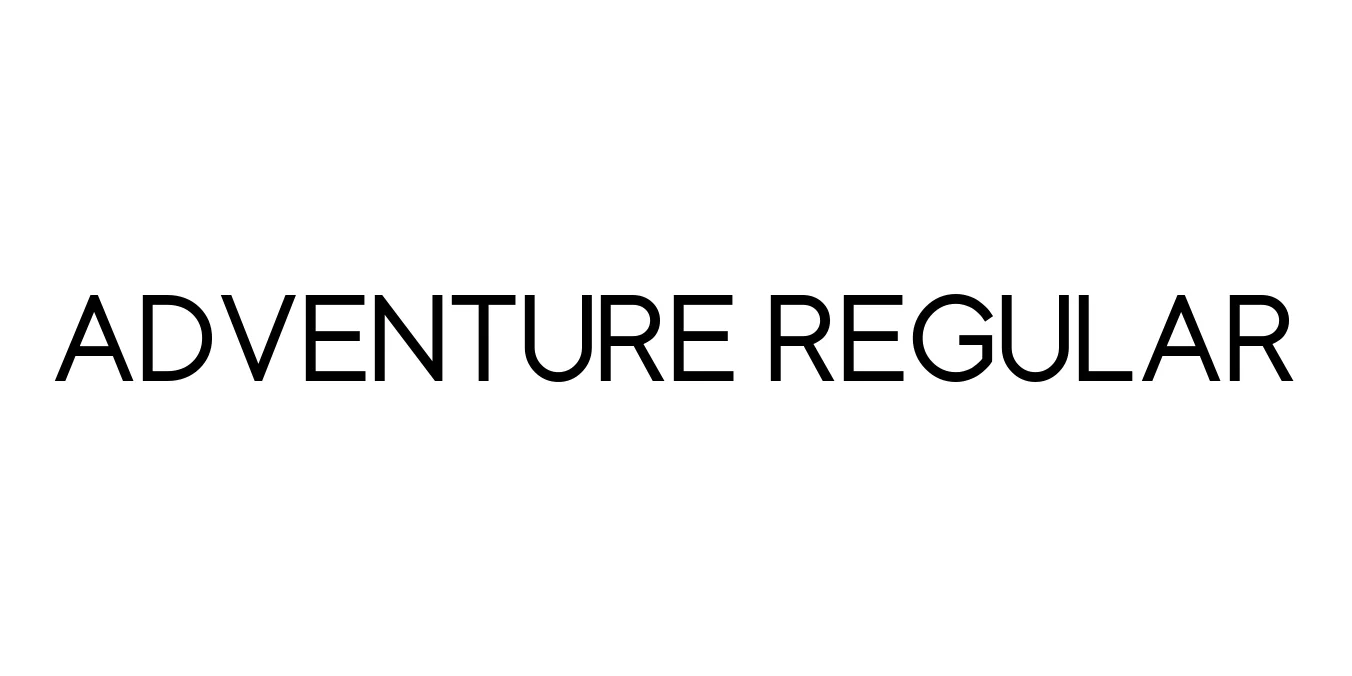 Adventure Regular Font Preview
