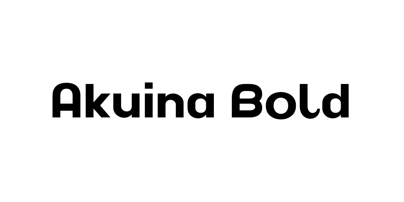 Akuina Bold Font Preview