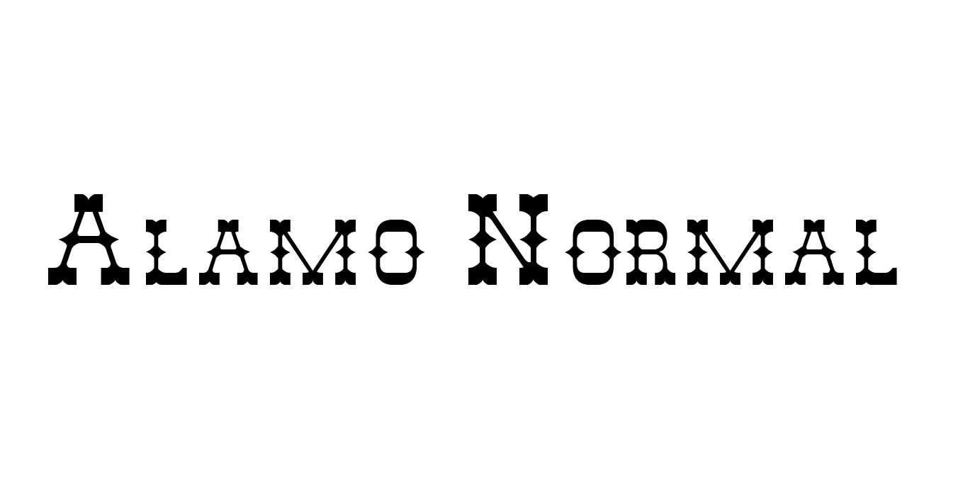 Alamo Normal Font Preview