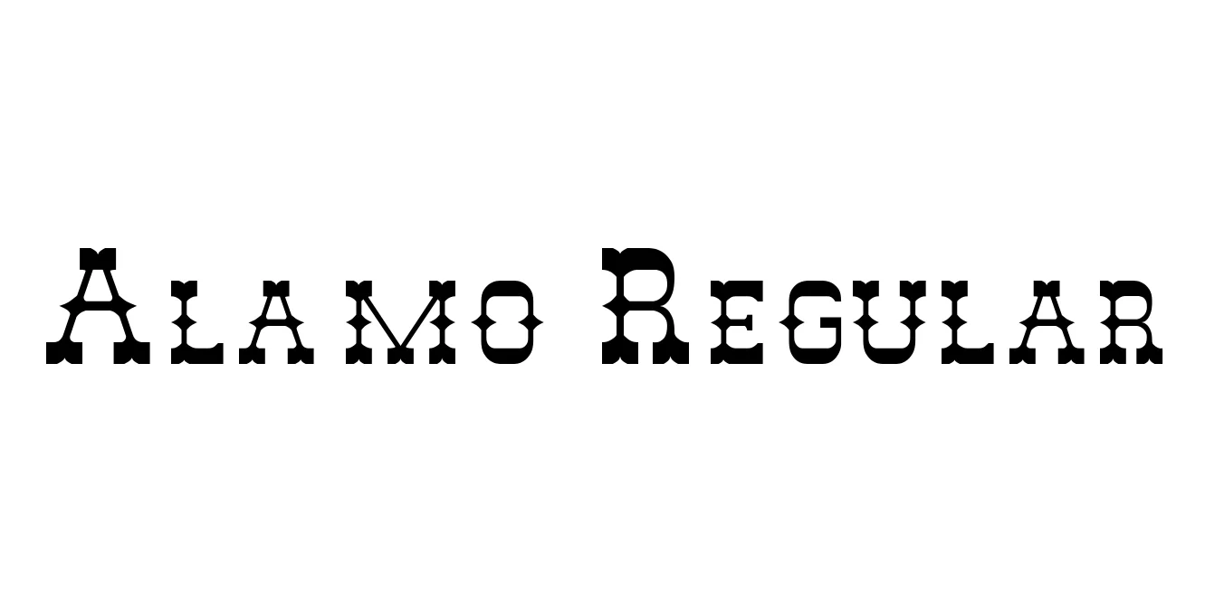 Alamo Regular Font Preview