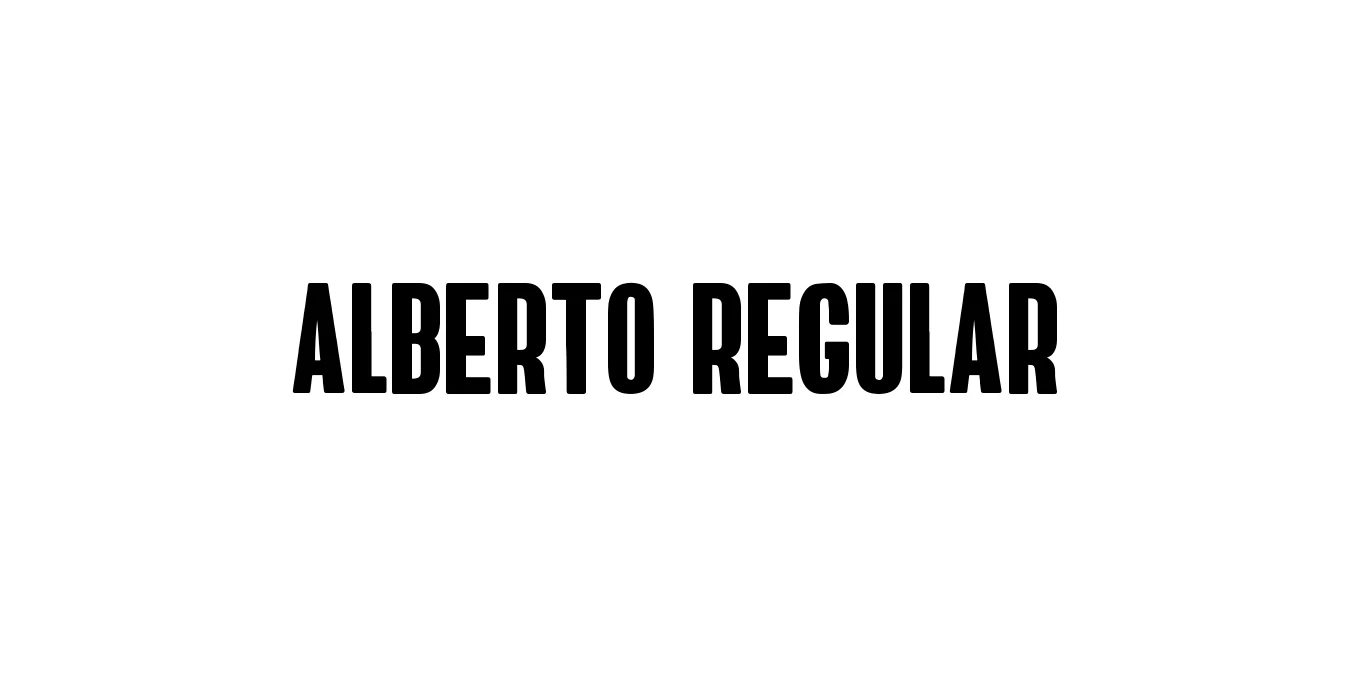Alberto Regular Font Preview