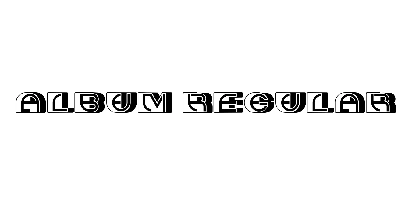 Album Regular Font Preview