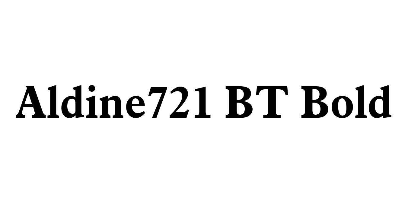 Aldine721 BT Bold Font Preview