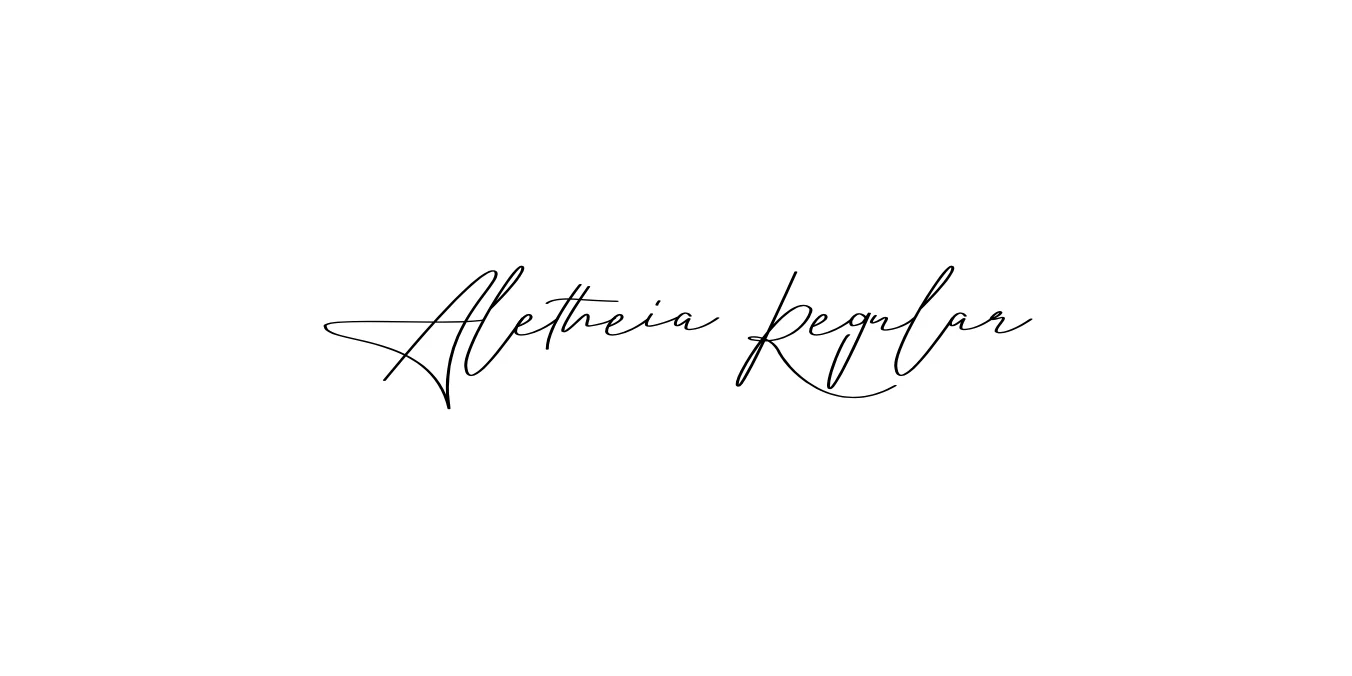 Aletheia Regular Font Preview