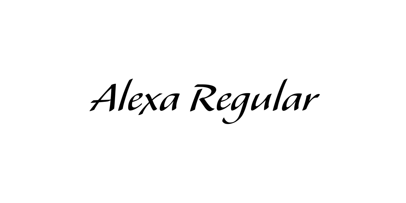 Alexa Regular Font Preview