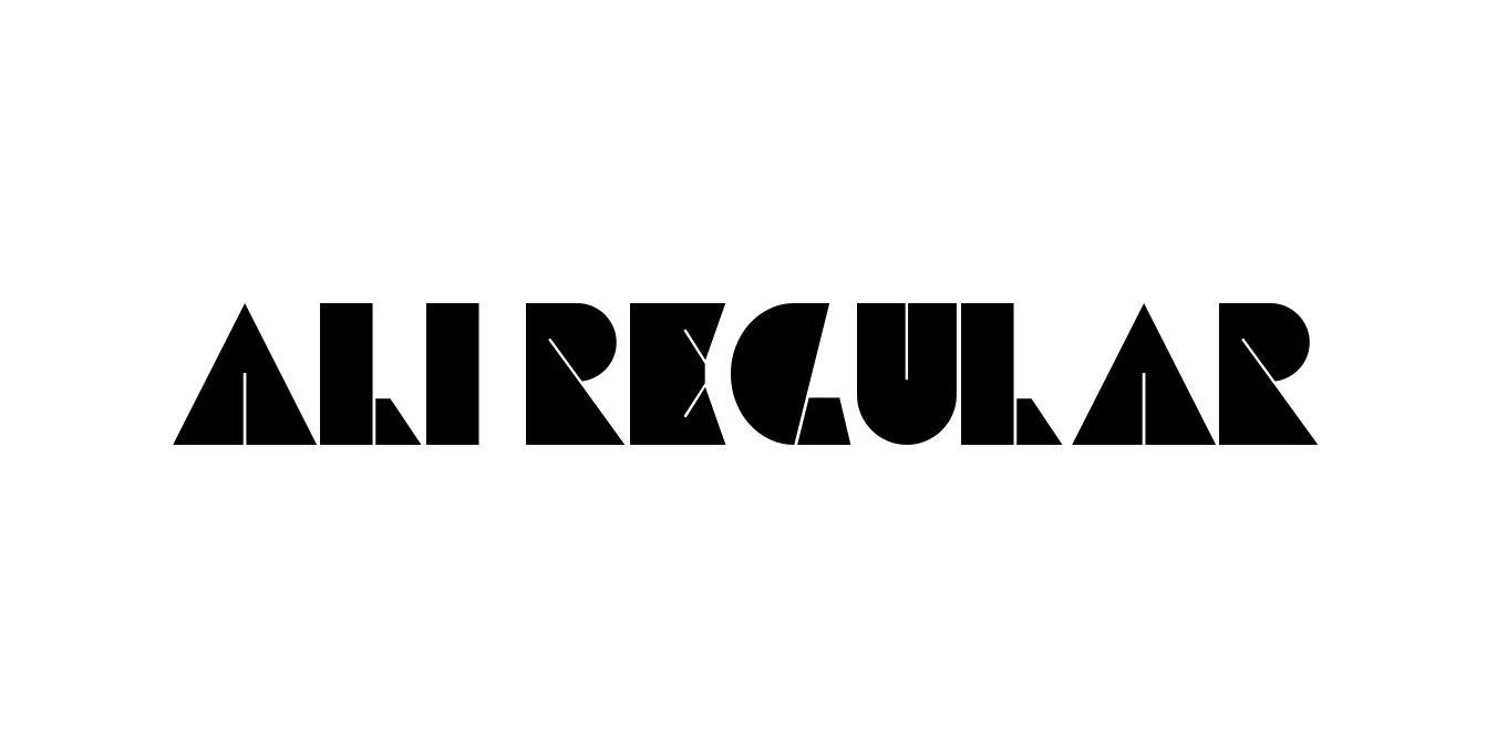 Ali Regular Font Preview