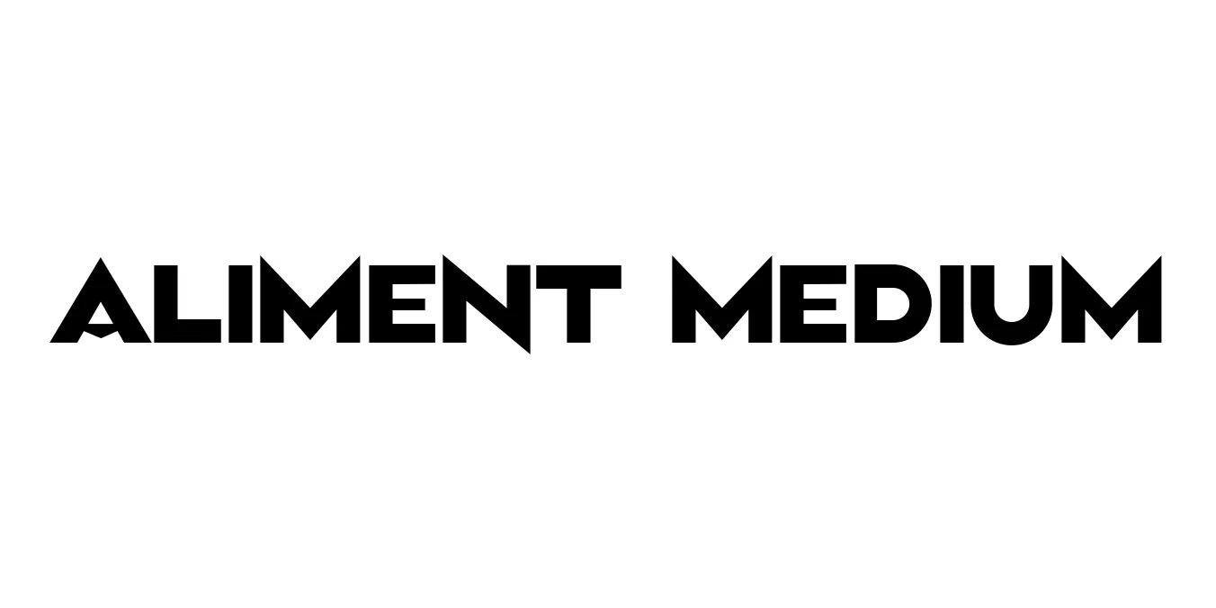 Aliment Medium Font Preview