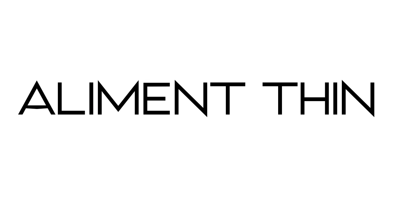 Aliment Thin Font Preview
