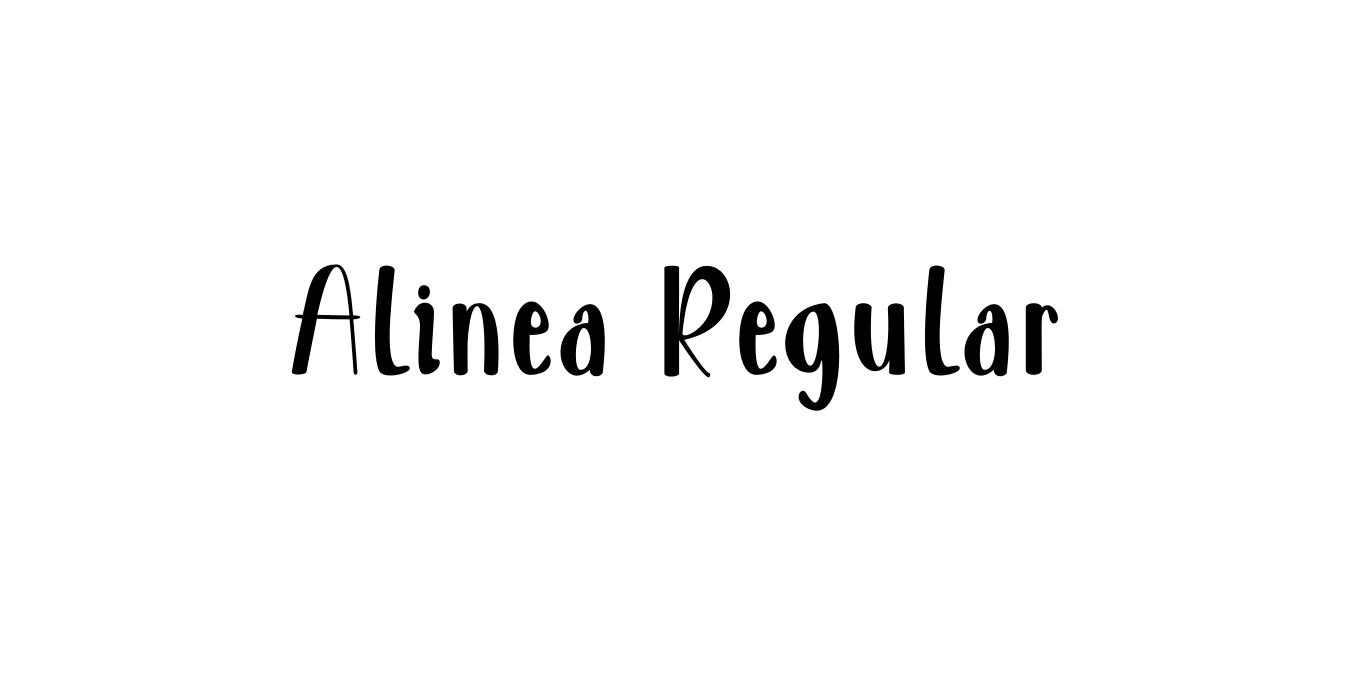 Alinea Regular Font Preview
