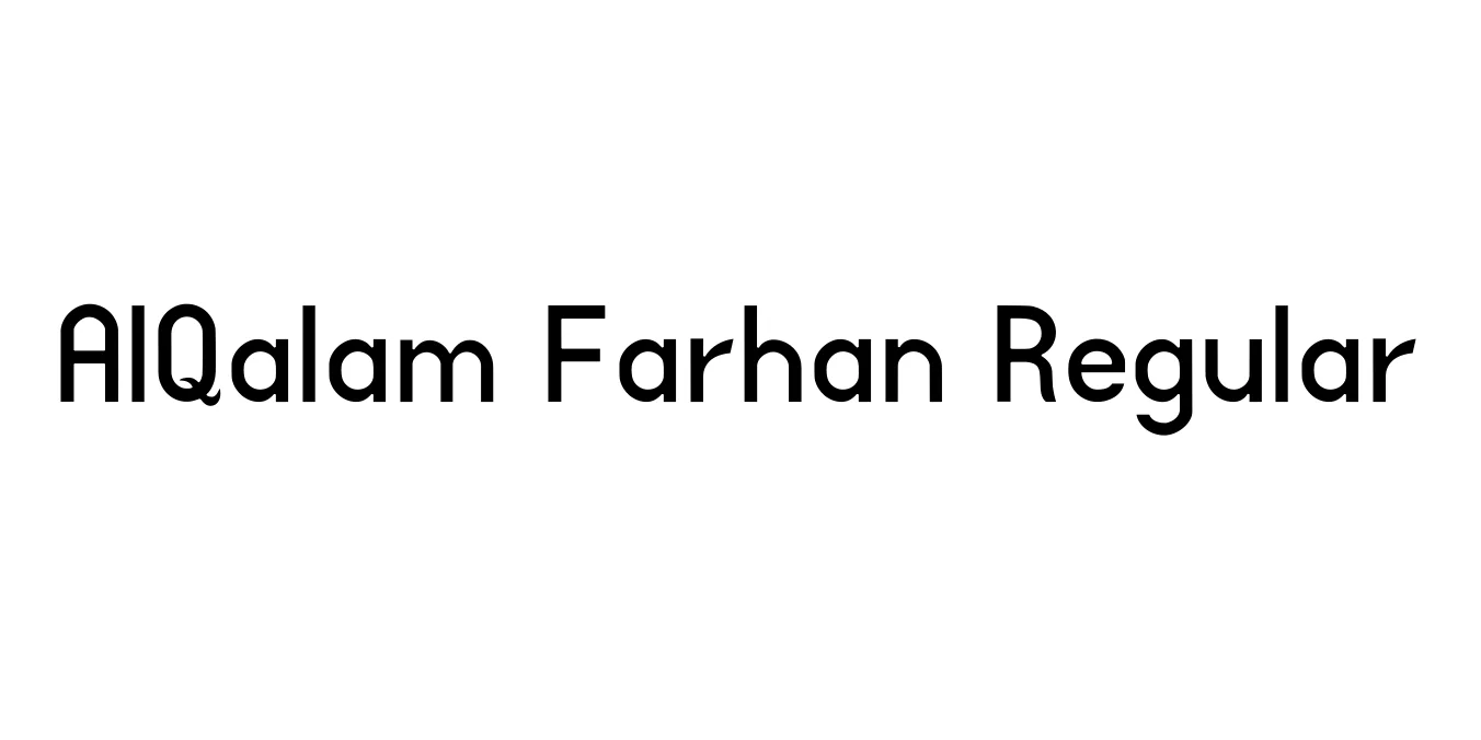 AlQalam Farhan Regular Font Preview
