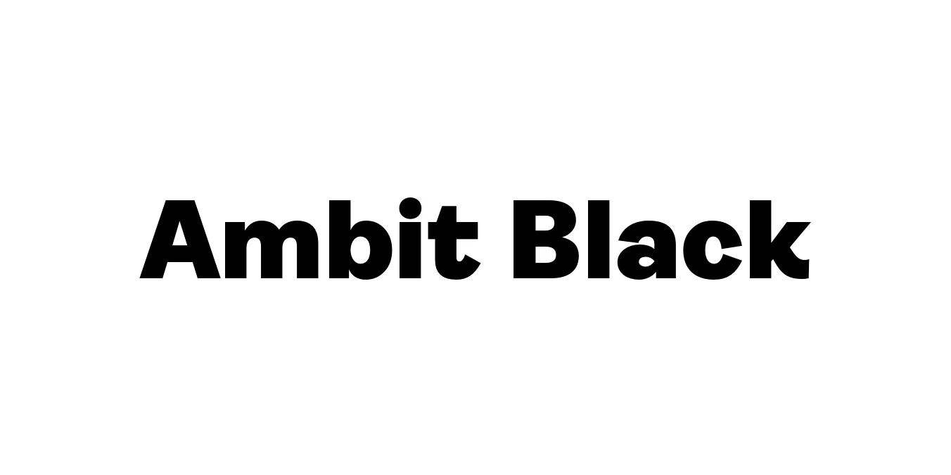 Ambit Black Font Preview