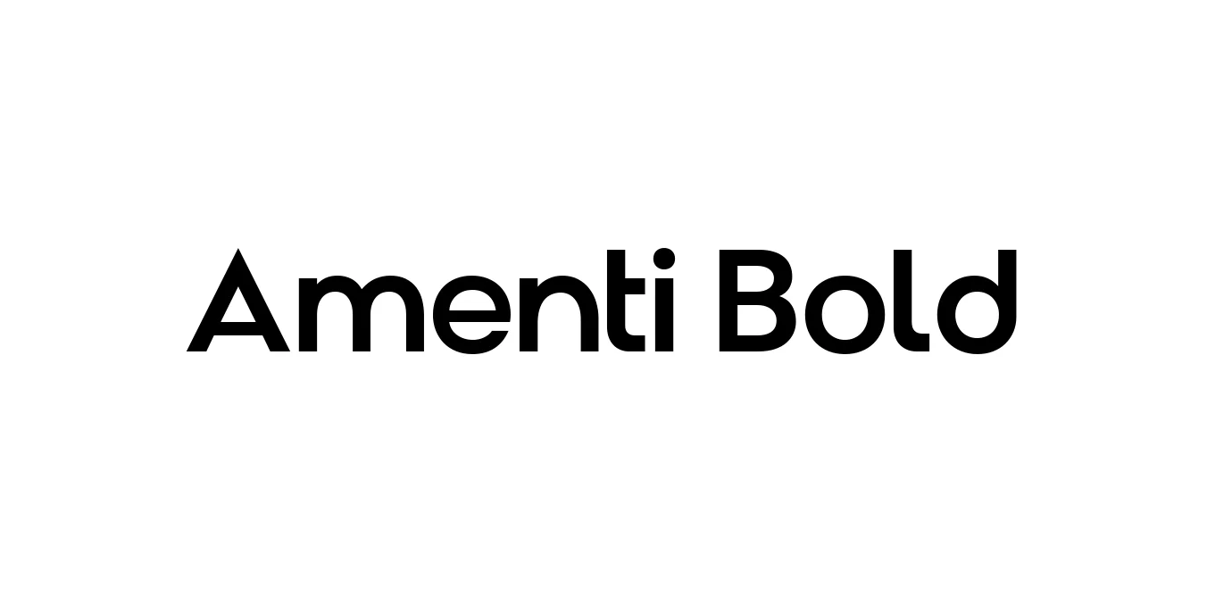 Amenti Bold Font Preview