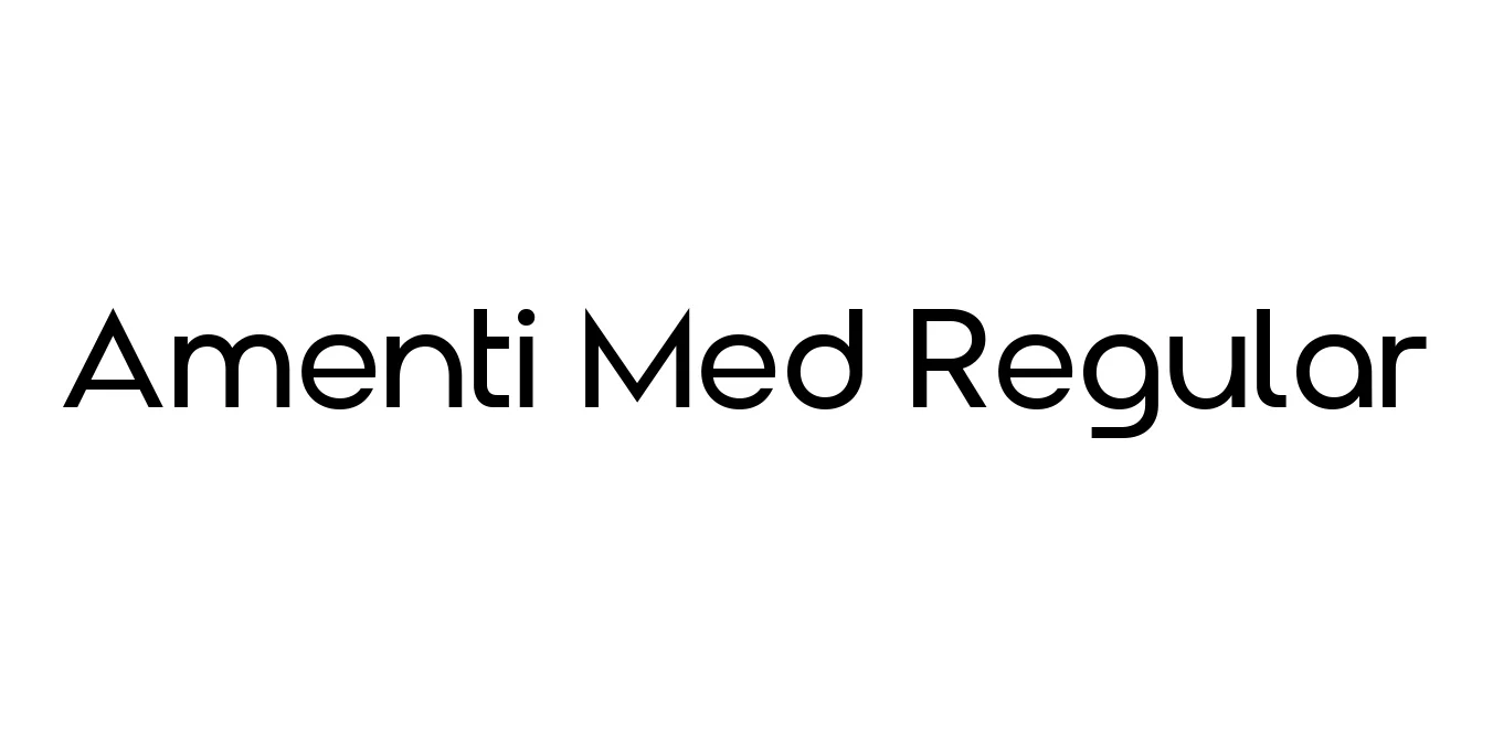 Amenti Med Regular Font Preview