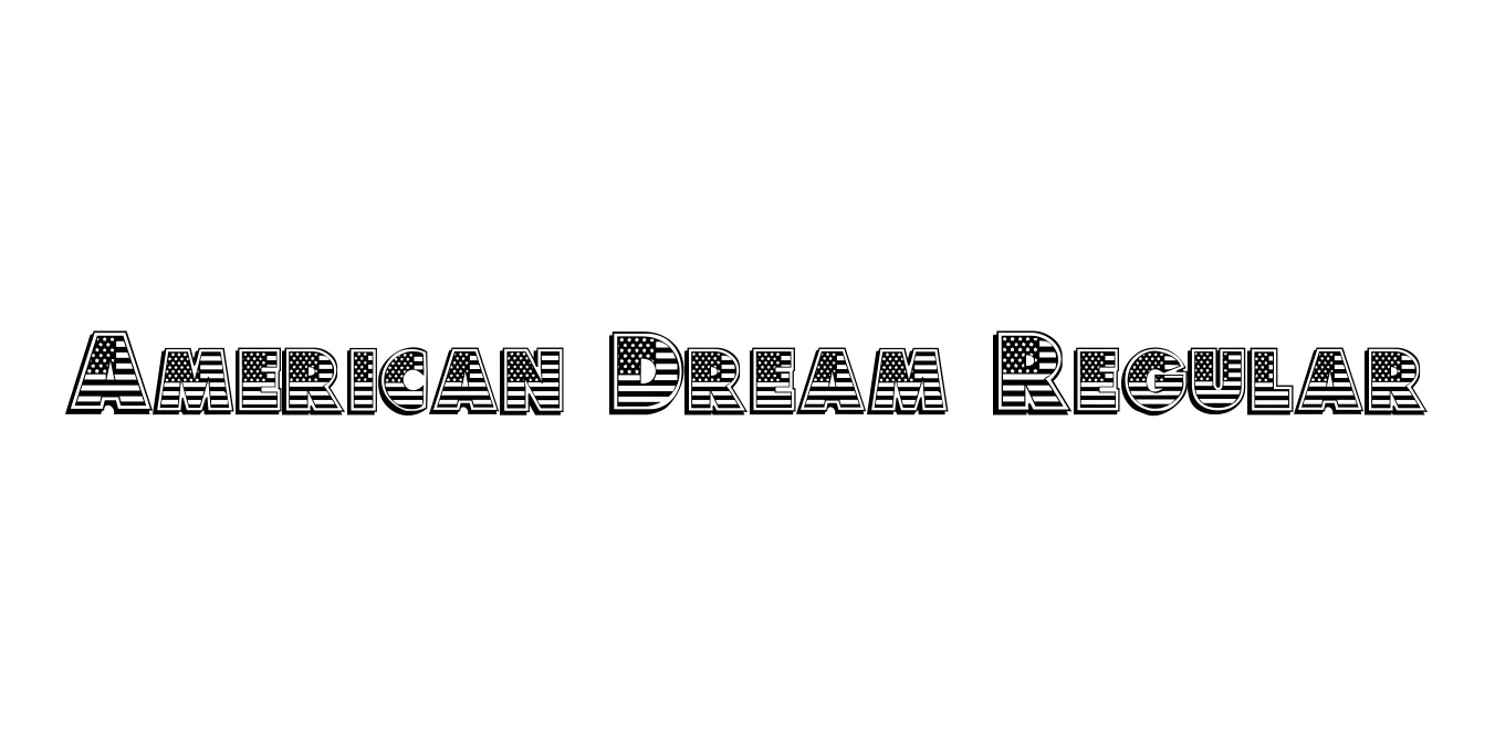 American Dream Regular Font Preview