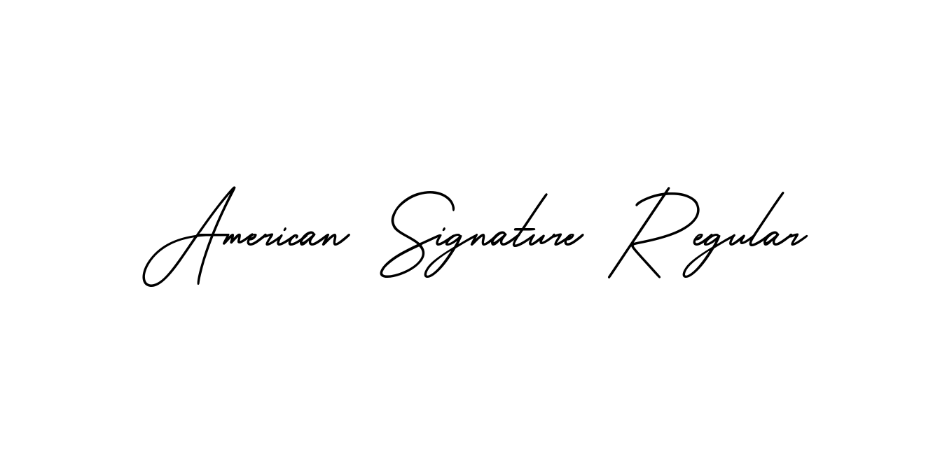 Signature Regular American Signature Regular Font Free Download - FontFreeDownload.com