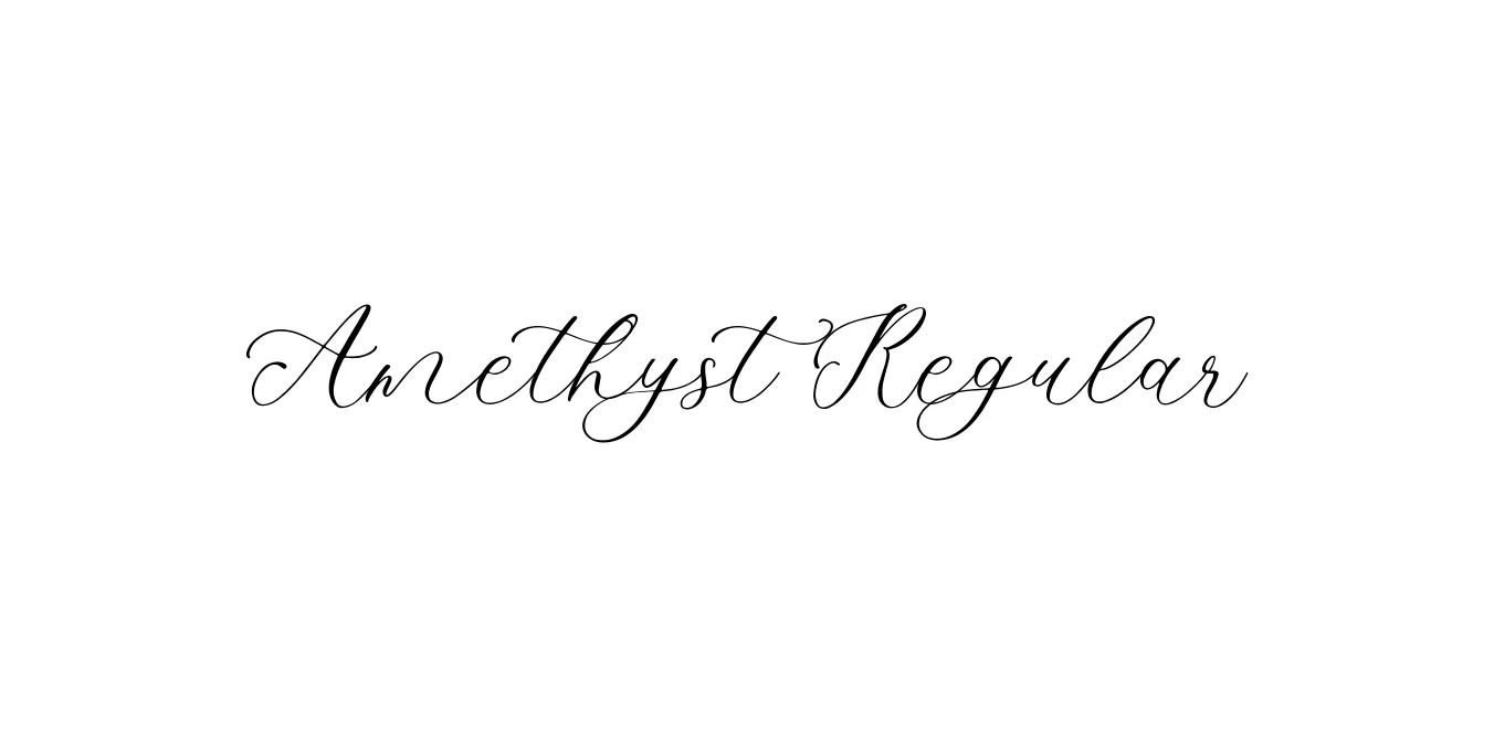 Amethyst Regular Font Preview
