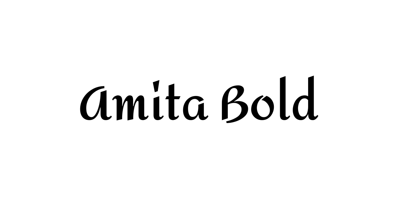 Amita Bold Font Preview