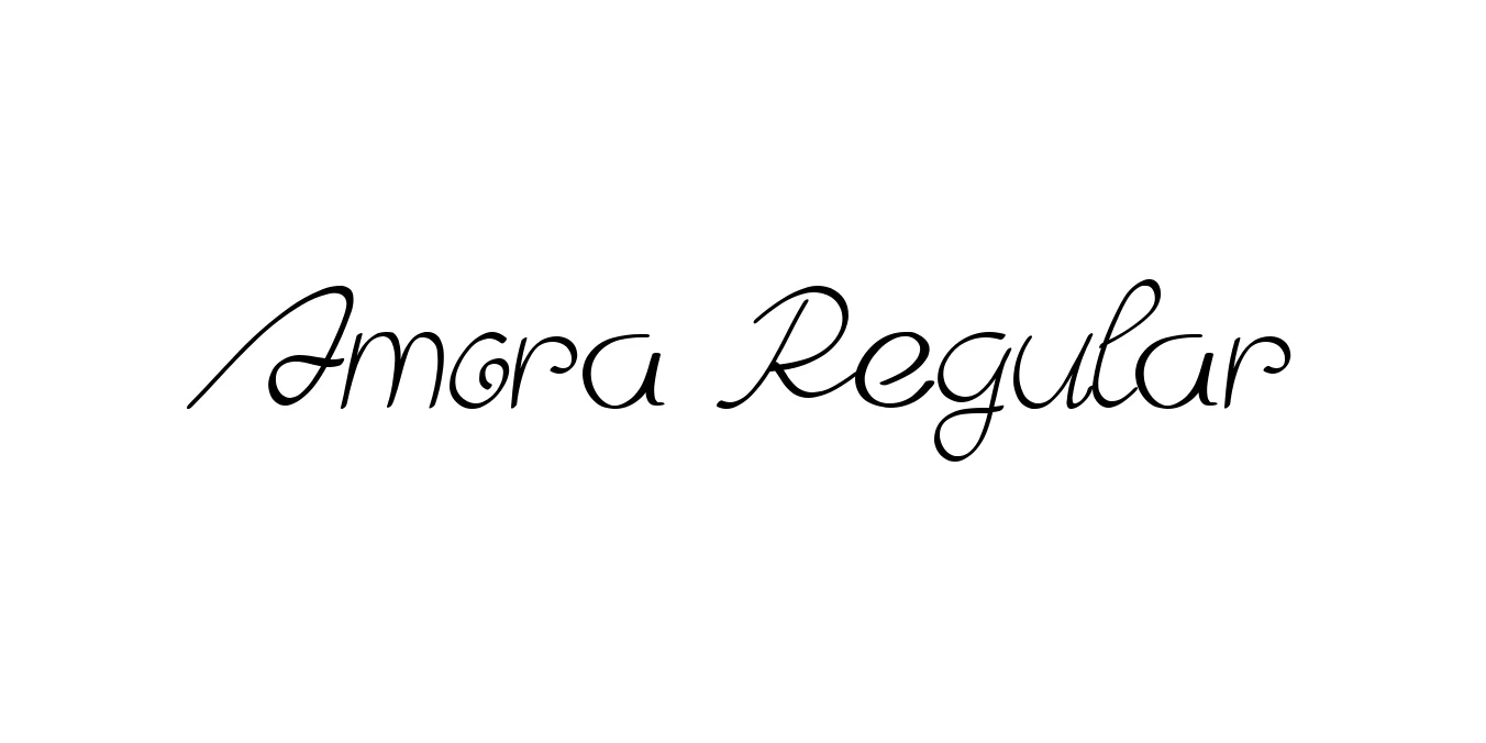 Amora Regular Font Preview