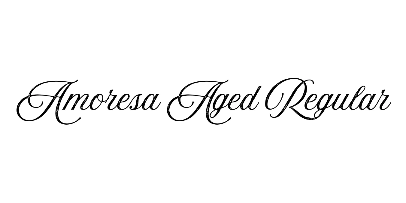 Amoresa Aged Regular Font Preview