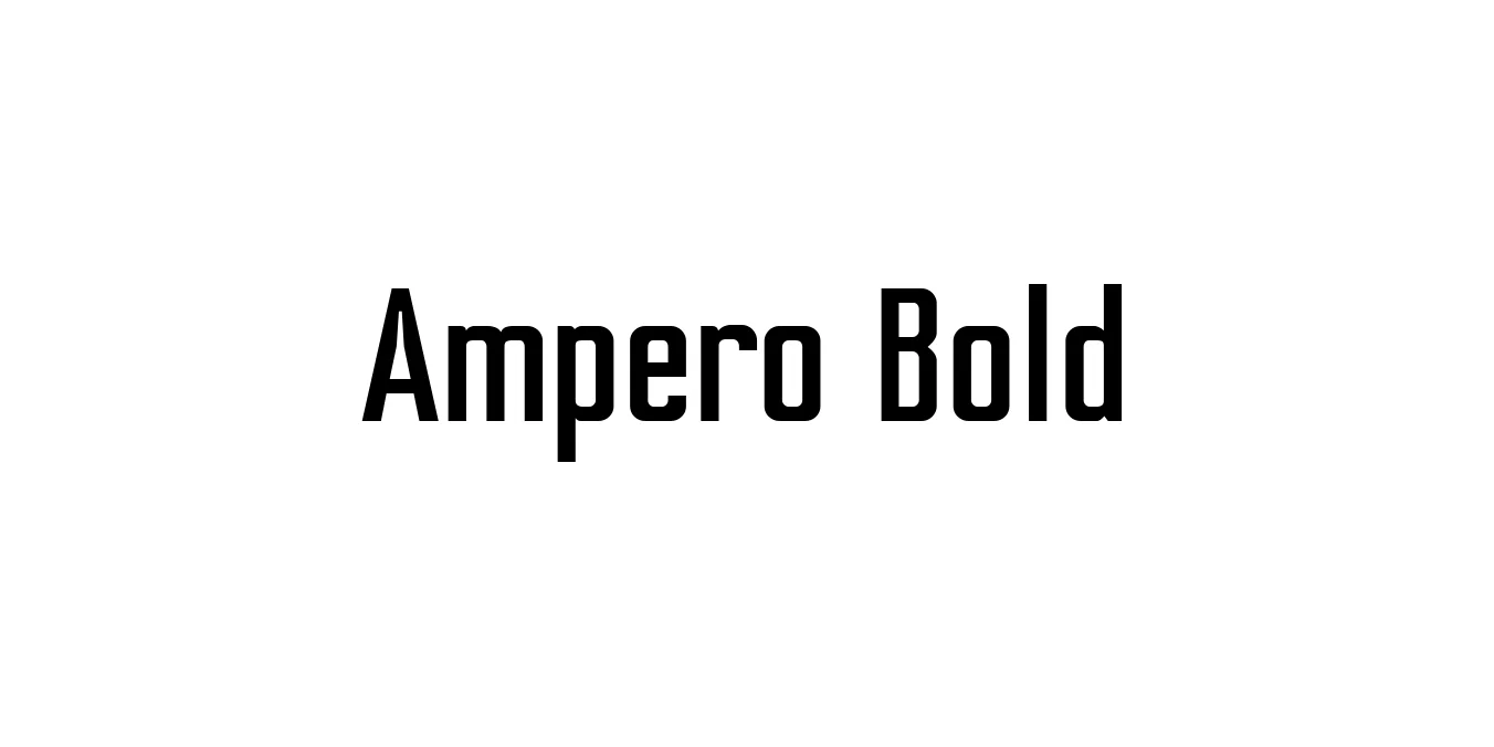Ampero Bold Font Preview