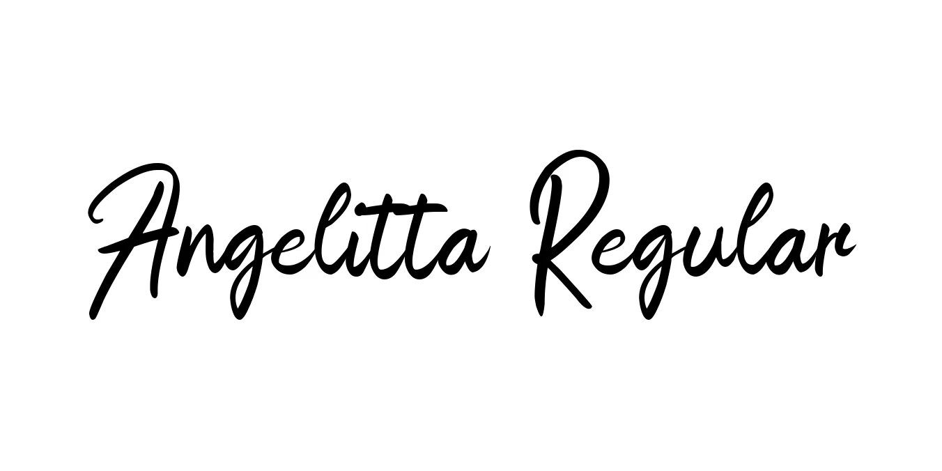 Angelitta Regular Font Preview