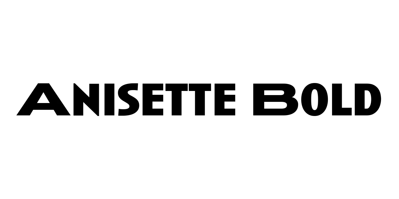 Anisette Bold Font Preview
