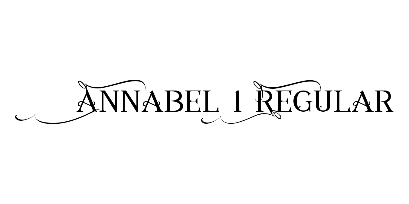 Annabel 1 Regular Font Preview