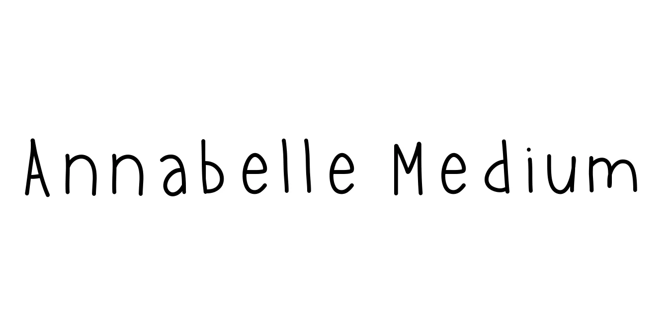Annabelle Medium Font Preview