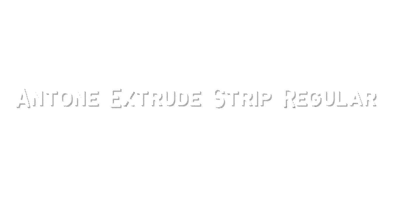 Antone Extrude Strip Regular Font Preview