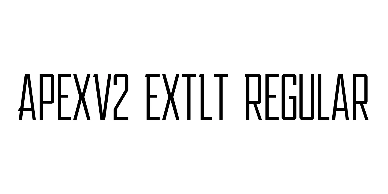 ApexV2 ExtLt Regular Font Preview