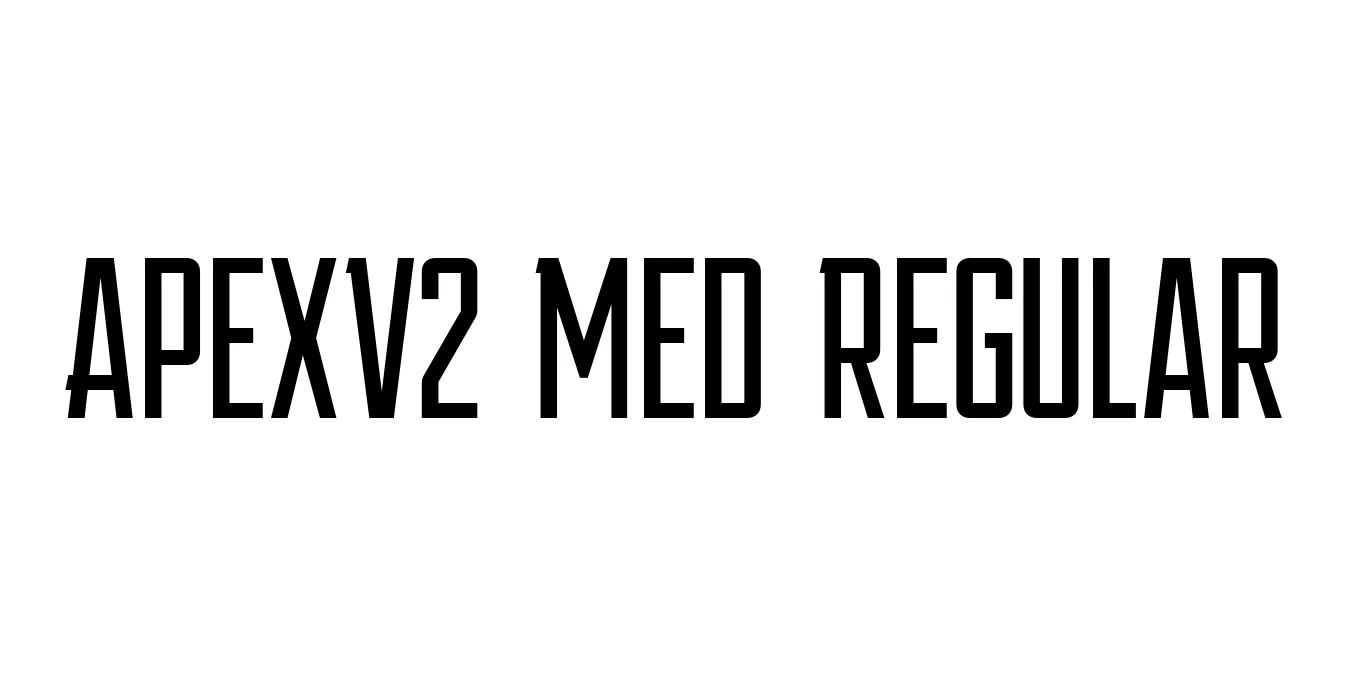 ApexV2 Med Regular Font Preview