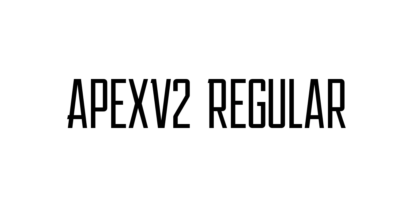 ApexV2 Regular Font Preview