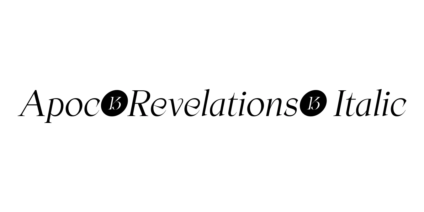 Apoc-Revelations- Italic Font Preview