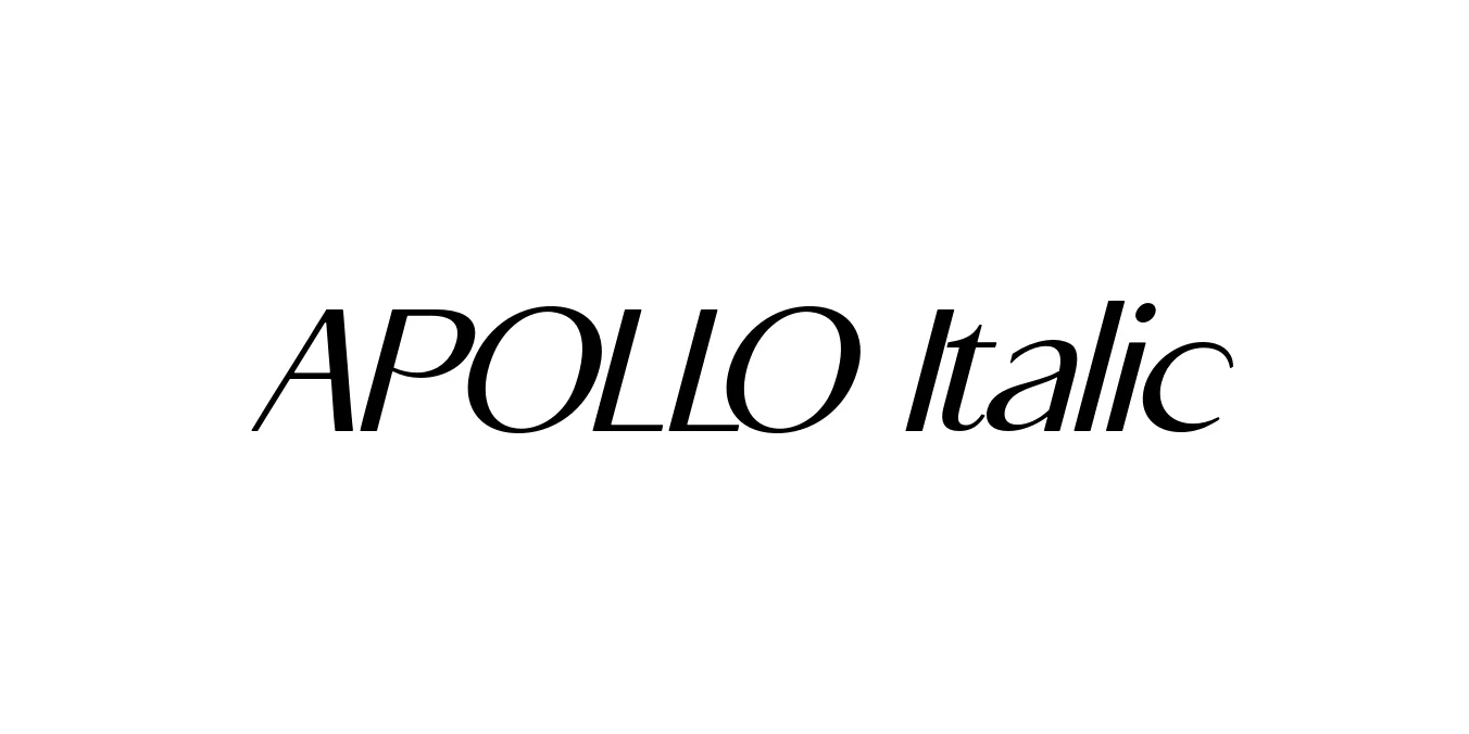 APOLLO Italic Font Preview