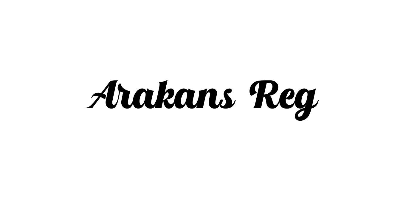 Arakans Reg Font Preview