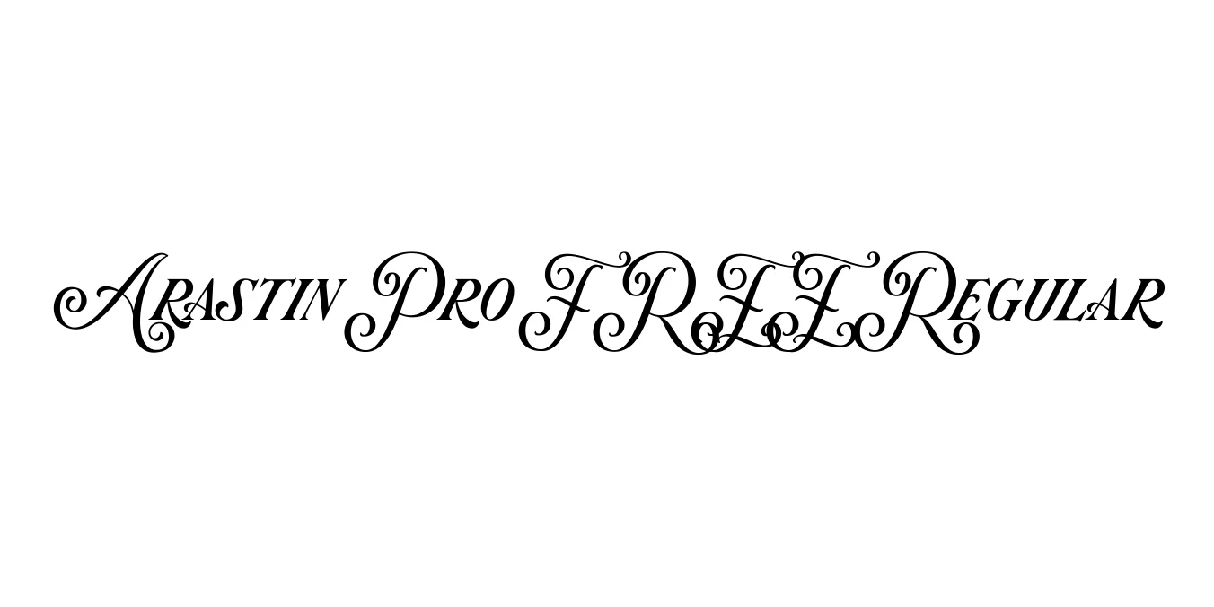 Arastin Pro FREE Regular Font Preview