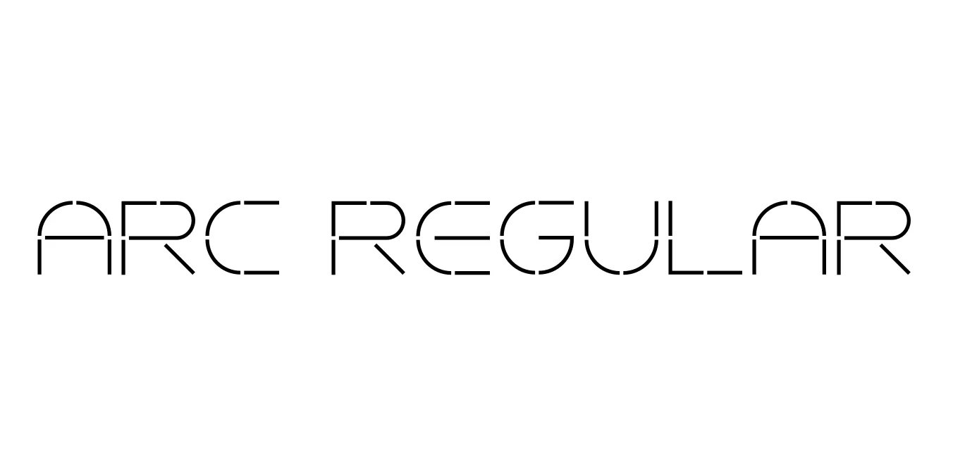 Arc Regular Font Preview