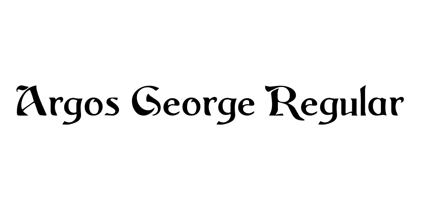 Argos George Regular Font Preview