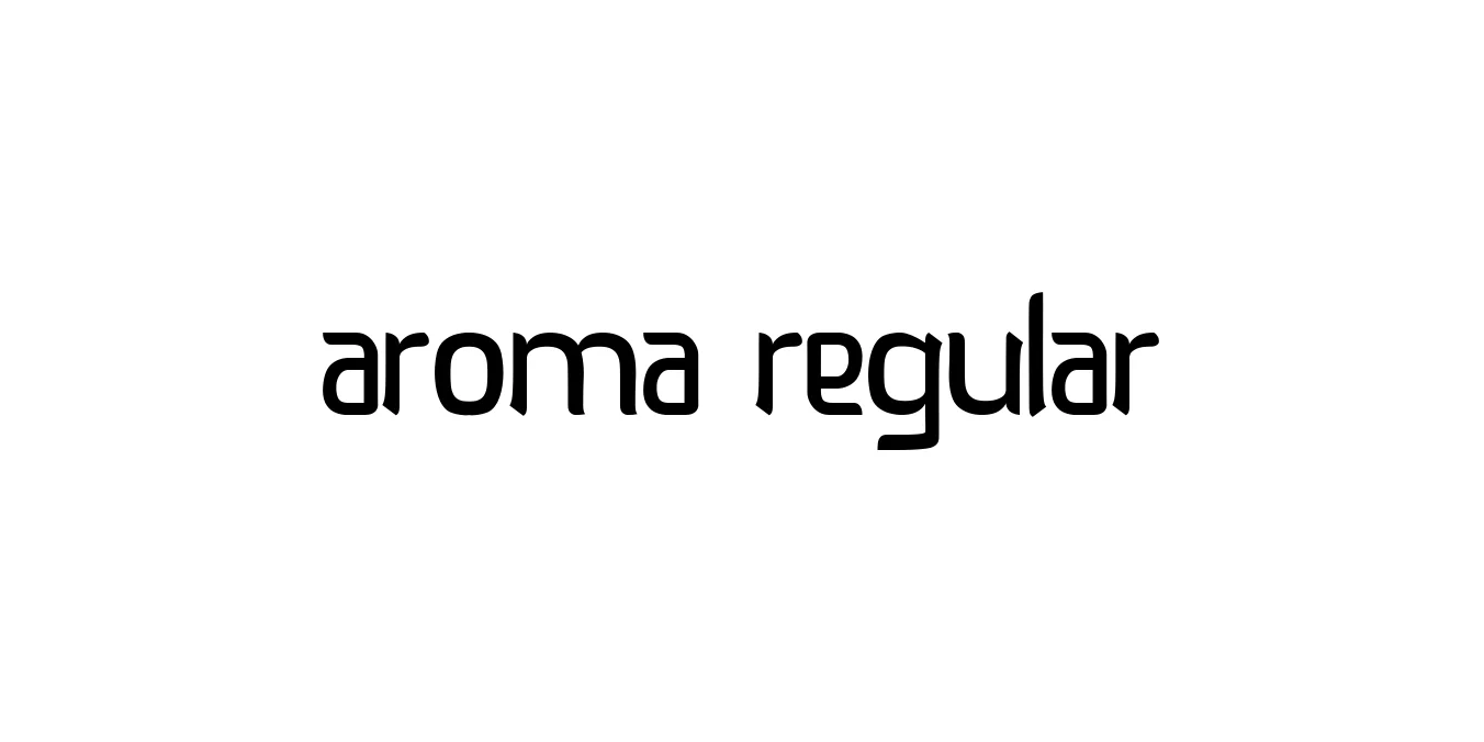 Aroma Regular Font Preview