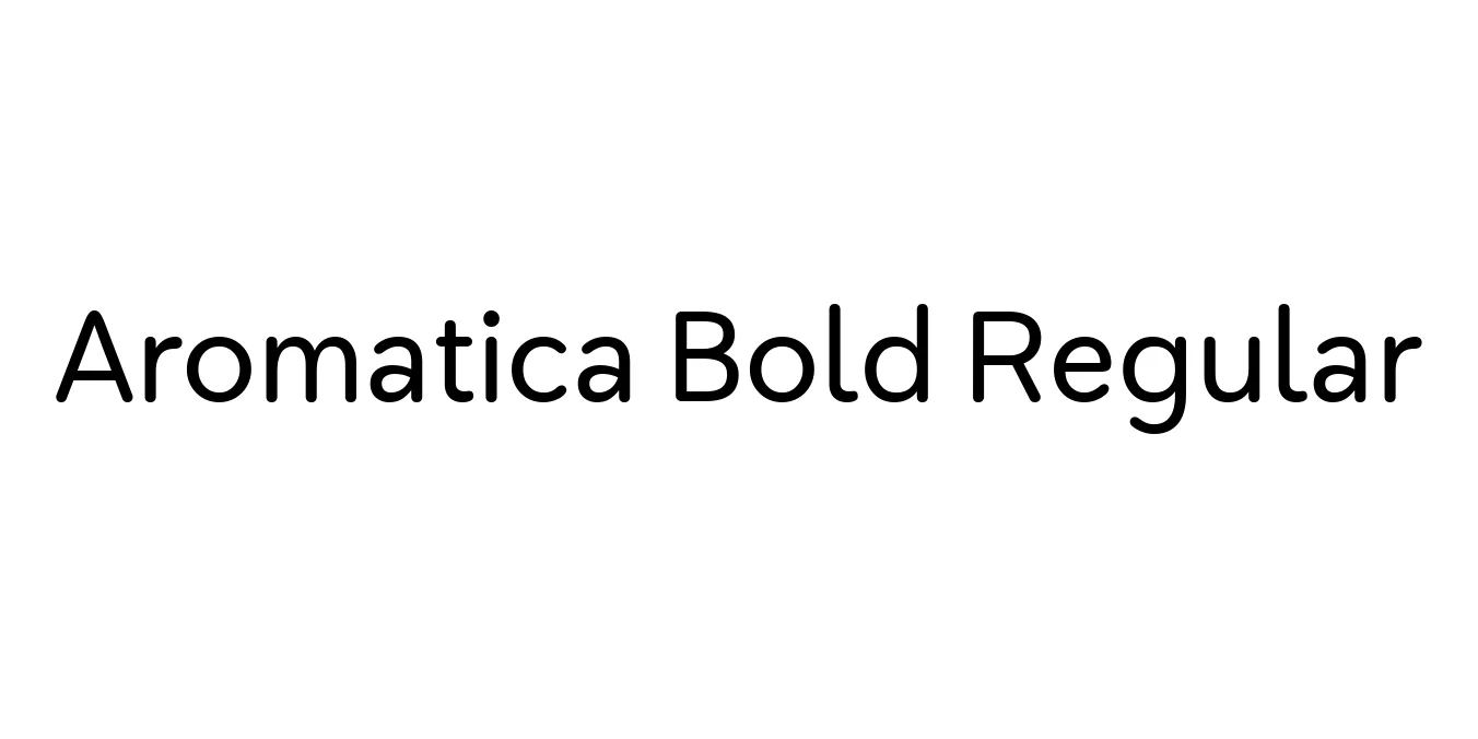 Aromatica Bold Regular Font Preview
