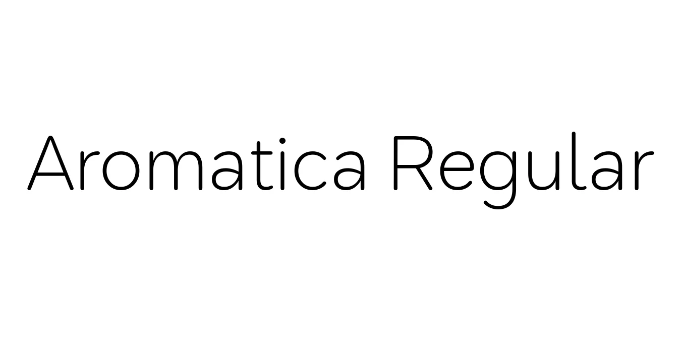 Aromatica Regular Font Preview
