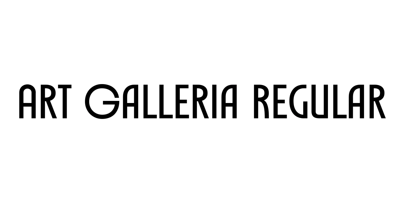 Art Galleria Regular Font Preview