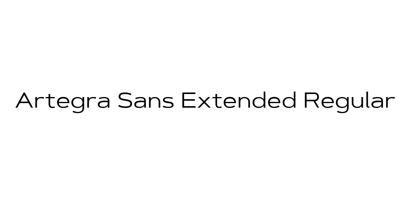Artegra Sans Extended Regular Font Preview