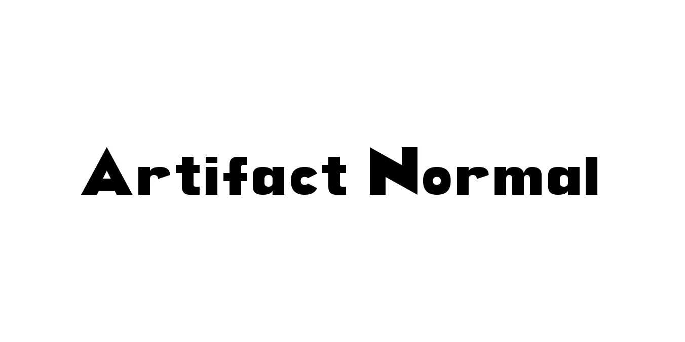 Artifact Normal Font Preview