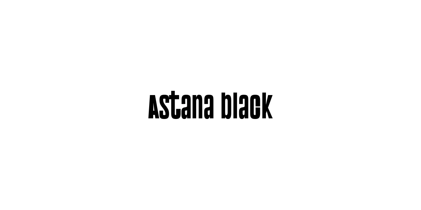 Astana black Font Preview