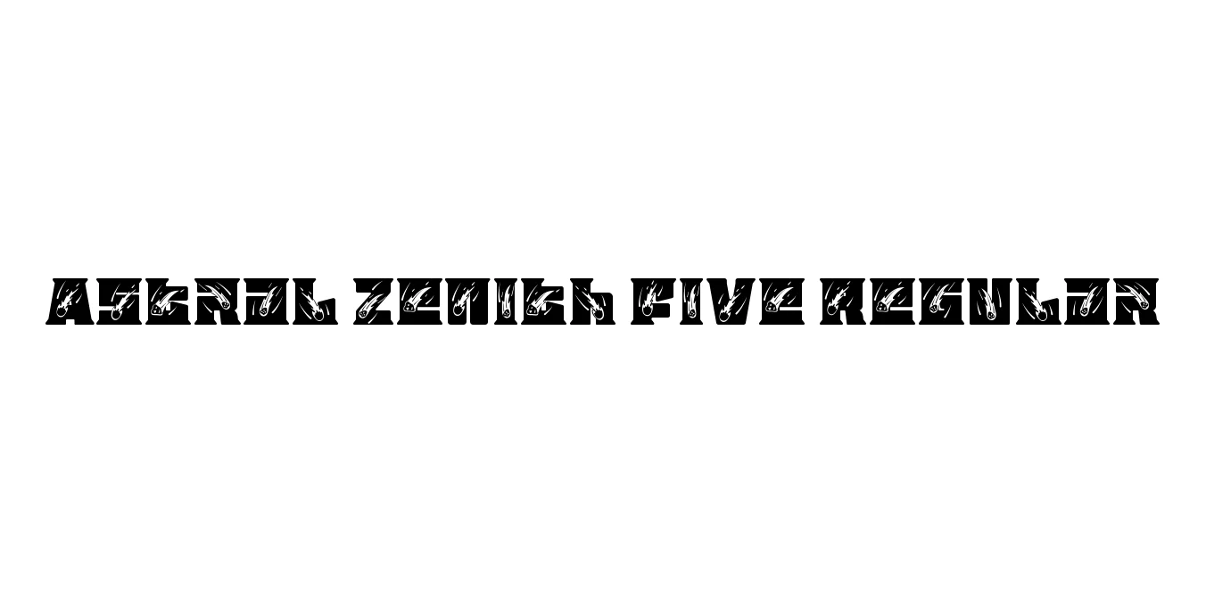 Astral Zenith Five Regular Font Preview